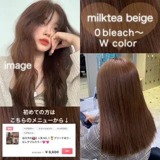 ロング カラー 透明感ベージュカラー 🪞上野🪞AIのヘアスタイル