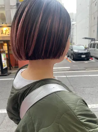ショート カラー ayane⭐️ボブ・ ショート・パーマのヘアスタイル