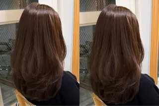 ミディアム カラー 小顔矯正/レイヤー 透明感カラー✨生真のヘアスタイル