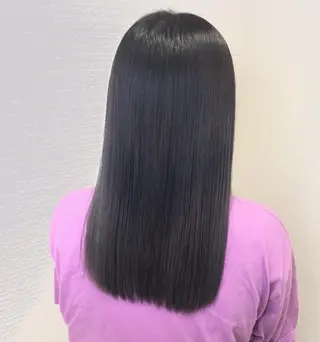 ロング パーマ 白髪ぼかしハイライト 茗荷谷駅徒歩2分のヘアスタイル