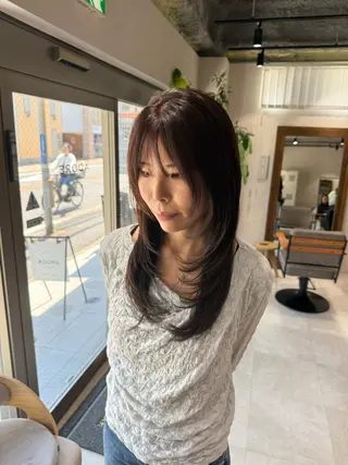 ロング レイヤーカット🫧 ／髪質改善✨TOWAのヘアスタイル