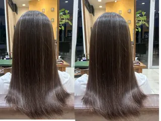 ロング カラー 竹内帆希/縮毛矯正 /デザインカラーのヘアスタイル
