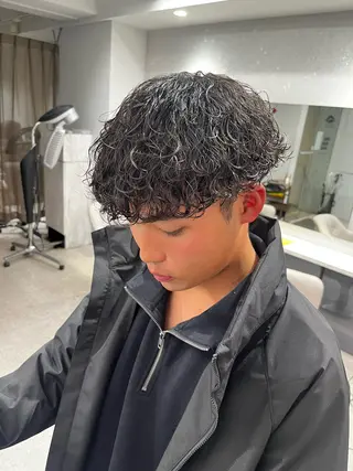 パーマ メンズ 🍐シャドウパーマ メンズ特化/守岡🍐のヘアスタイル