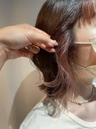 ショート カラー ヘアアレンジ REONA🪽✨薬院 レイヤーカット🫧のヘアスタイル