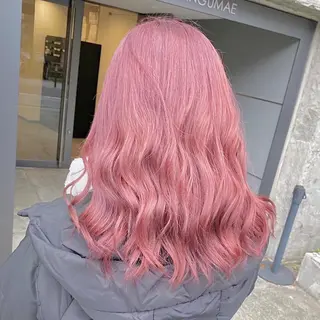セミロング カラー ヘアアレンジ メンズ キッズ ブリーチの髪様 MASATOのヘアスタイル