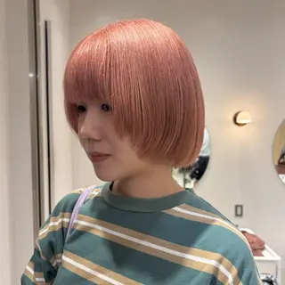 ショート カラー 🦖渋谷ハイトーン/ ボブ/MOEKA🦕のヘアスタイル