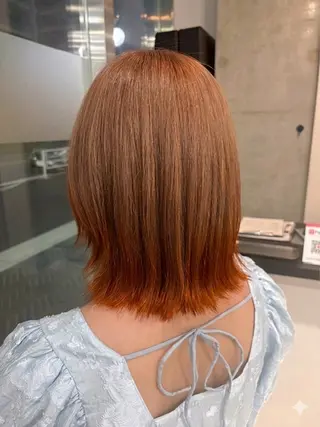 ミディアム カラー 暖色系カラー 🌼Kana🌼のヘアスタイル