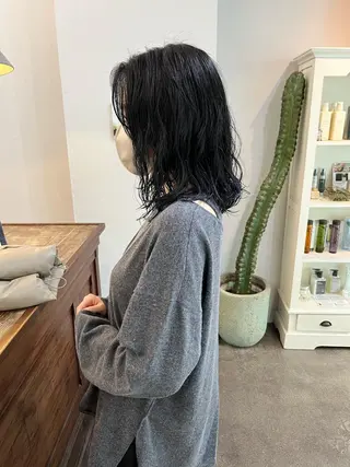 セミロング 宮腰 瑠果のヘアスタイル