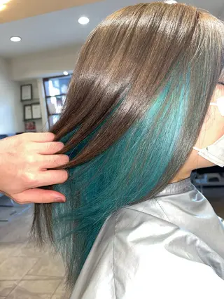 ロング カラー 髪質改善･縮毛矯正 特化･ユウシンのヘアスタイル