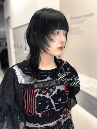 ミディアム カラー Amelie yunのヘアスタイル