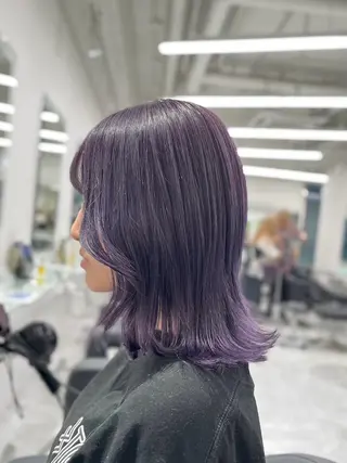 ミディアム カラー ヘアアレンジ 縮毛矯正🤍 ボブ/ HIKARIのヘアスタイル