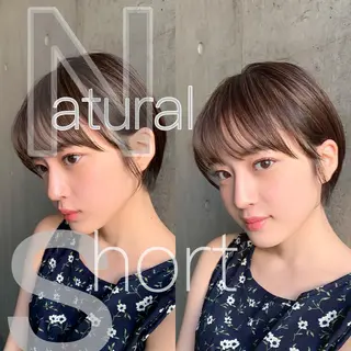 ショート カラー SNS撮影用 髪質改善モデル募集のヘアスタイル