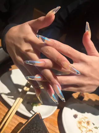 ネイル 33nail✴️栄 スミレ❇️Gel-xのネイルデザイン