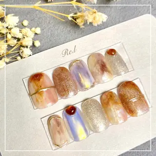 ネイル モチの良さ◉ フィルインネイル♡のネイルデザイン