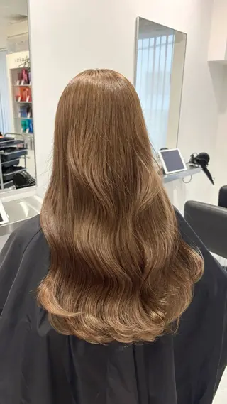 ロング カラー レイヤーカット🎀× 韓国風🇰🇷正源のヘアスタイル