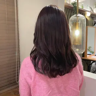 セミロング 顔まわりcut🌿 Hinakoのヘアスタイル
