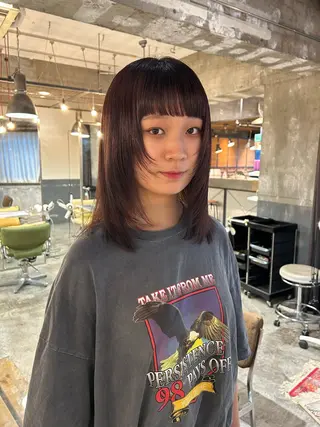 ミディアム カラー 海外レイヤー /NAGISAのヘアスタイル