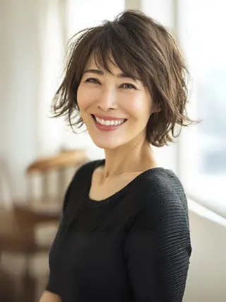ショート 銀座東銀座【白髪染め 髪質改善】伊藤誠のヘアスタイル