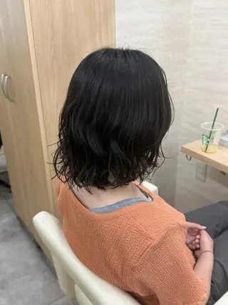 ミディアム パーマ 小林 龍斗のヘアスタイル
