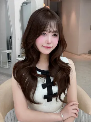 ロング カラー 天神美容室 🎀hinaのヘアスタイル