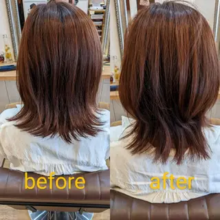 ミディアム 【泉中央】CLASS 中村のヘアスタイル