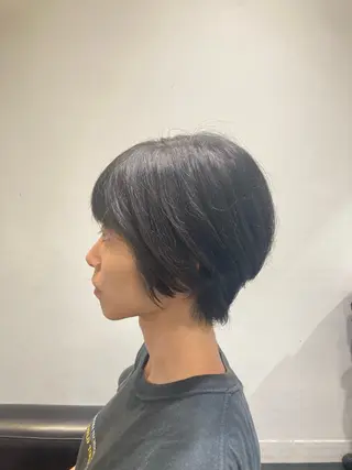 ショート 透明感カラー 板橋　島村美咲のヘアスタイル