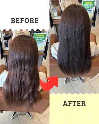 カラー 沖本 あやののヘアスタイル