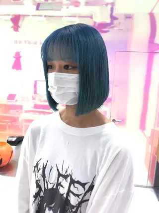 ショート カラー パーマ ヘアアレンジ メンズ キッズ ネイル マツエク・マツパ KANAMI 🌏のヘアスタイル