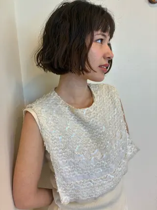 パーマ 木村 百花のヘアスタイル