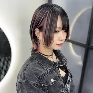 ミディアム カラー Ren. 🦋デザインカラーのヘアスタイル