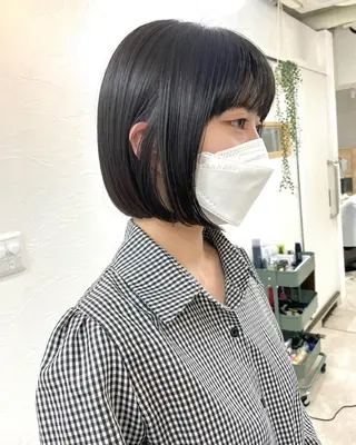 ショート カラー パーマ 髪質改善 縮毛矯正/ レイヤー/銀座/本木のヘアスタイル