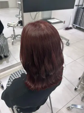 ミディアム カラー little福岡 mei.𓍯のヘアスタイル