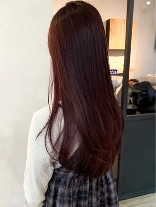 ロング カラー 桑島 唯那のヘアスタイル