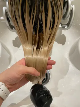 ロング カラー ボブ/レイヤーカット 縮毛矯正/コウキ新宿のヘアスタイル