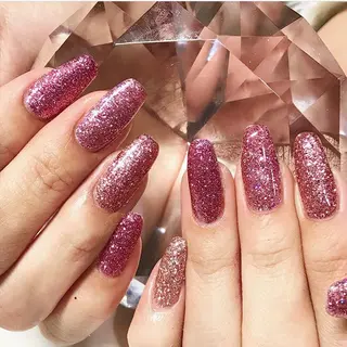 ネイル 渋谷／チップ長さ出し 👑アプレgel-xのネイルデザイン