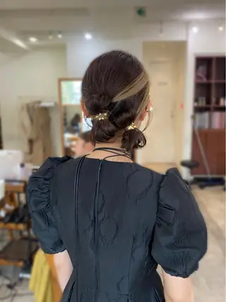 ロング ヘアアレンジ まつ毛パーマ/ ゆうかのマツエク・マツパデザイン