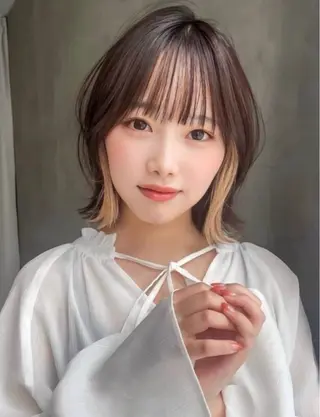 ミディアム 髪質改善✨透明感 カラー🫧KAORIのヘアスタイル
