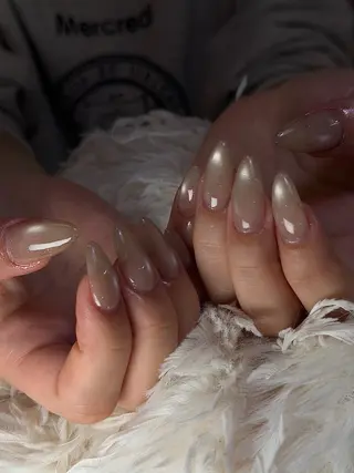 ミディアム Latte Nail 十三のネイルデザイン