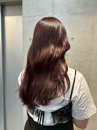 ロング カラー ヘアアレンジ ボブ艶モテカラー🫧 カリンのヘアスタイル