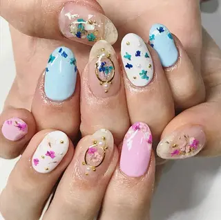 ネイル 渋谷/チップ長さ出し 👑アプレgel-xのネイルデザイン