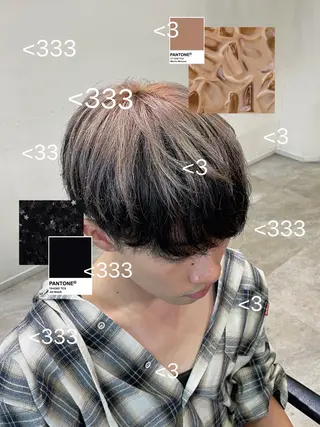 カラー メンズ こころ🎀 カラーモデル様募集中のヘアスタイル