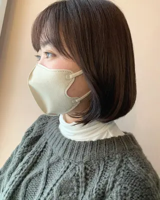 ショート カラー hubhair レイヤー/透明感のヘアスタイル