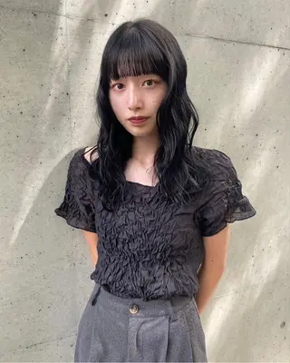 ミディアム カラー 【eimee】 店長✂️TAKUMAのヘアスタイル