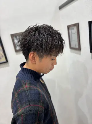 パーマ メンズ 𝑴𝒆𝒏𝒔特化 /ﾊﾟｰﾏ人気/竜也のヘアスタイル
