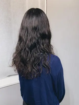 ロング パーマ ヘアアレンジ ボブパーマコテ巻き風 パーマNo1深江秀平のヘアスタイル