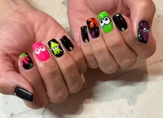 ネイル 韓国/ワンホン/長さ 出しつけ放題🎀のネイルデザイン