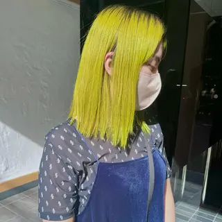 ミディアム カラー 堺 鳳 ママ美容師 yukariのヘアスタイル
