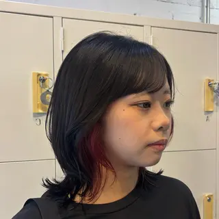 ミディアム カラー 透明感ダブルカラー ×レイヤー🌝リオのヘアスタイル