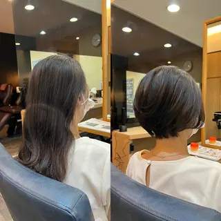ショート パーマ 美容室 LA BEAU大塚店のヘアスタイル