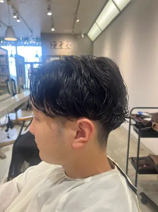 ショート パーマ メンズ 清水 men'sパーマ特化のヘアスタイル